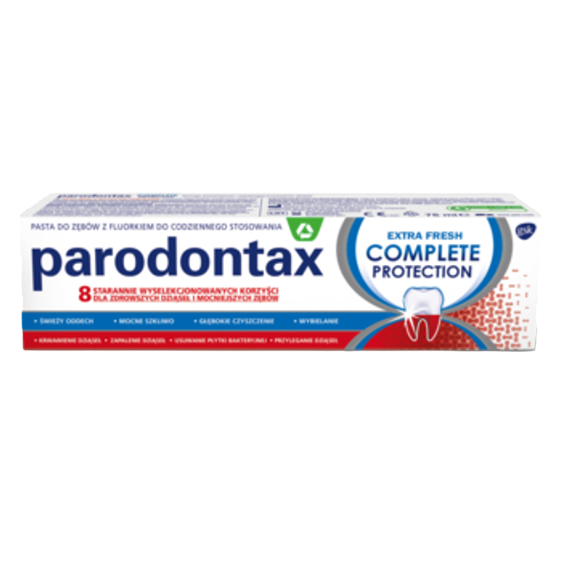 Parodontax Complete Protection Extra Fresh Pasta na krwawiące dziąsła 75 ml
